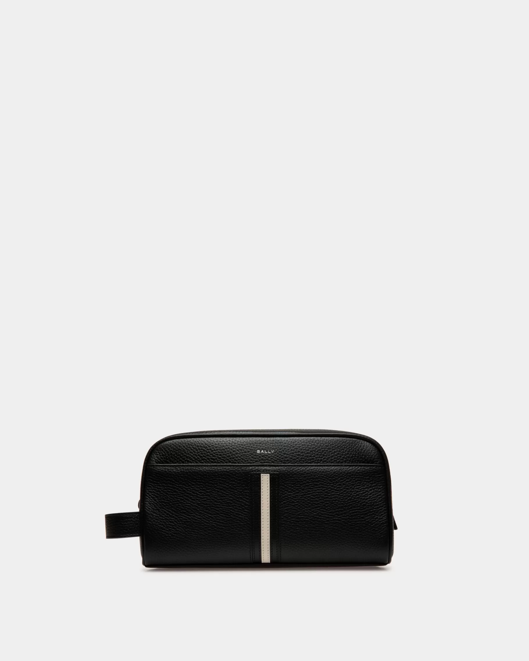 Small Accessories<Bally Ribbon Necessaire In Leather Black