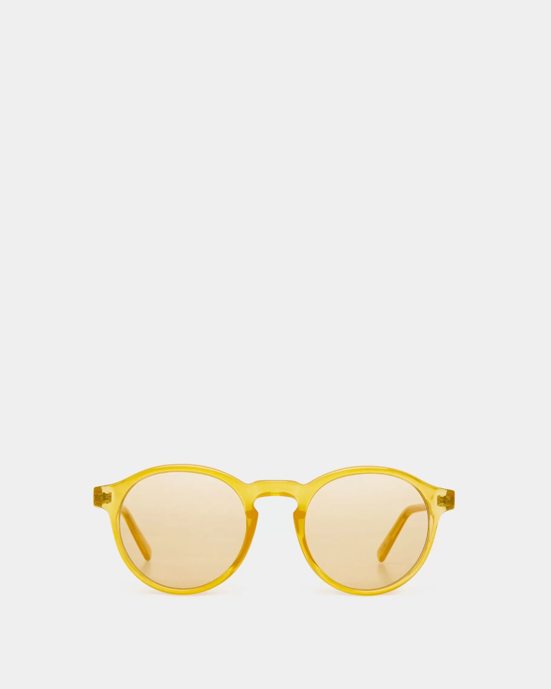 Sunglasses | Sunglasses<Bally Round Sunglasses in Honey Yellow