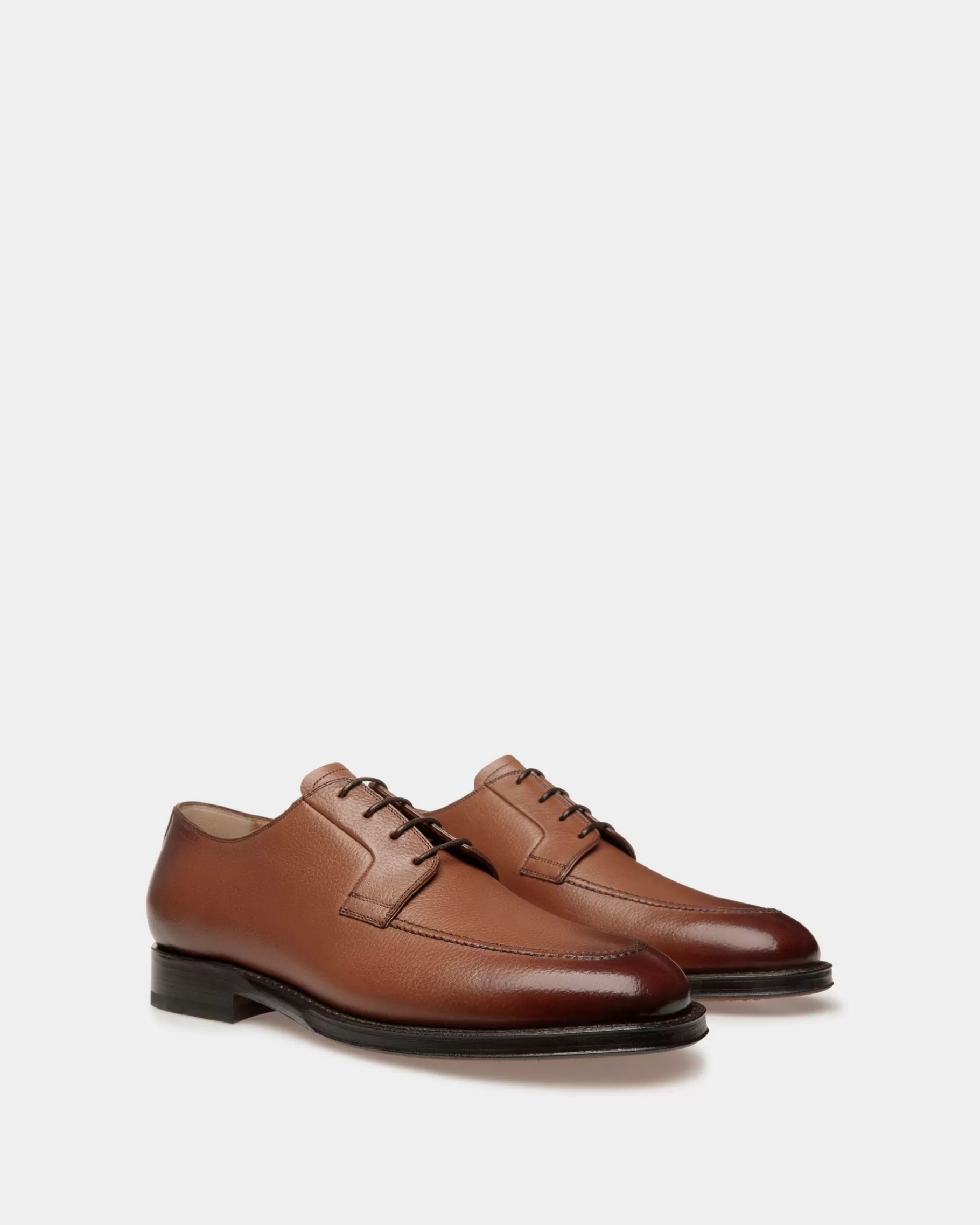 Lace Ups & Monks<Bally Schoenen Derby in Embossed Leather Brown