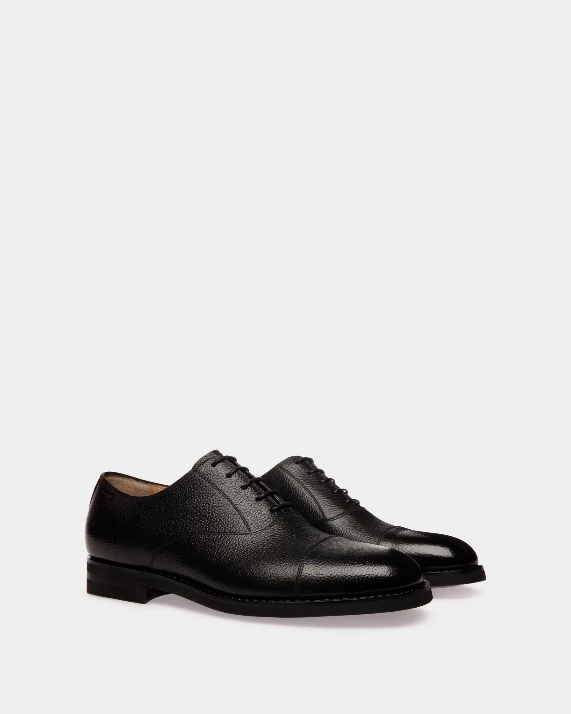 Lace Ups & Monks<Bally Schoenen Oxford In Grained Leather Black