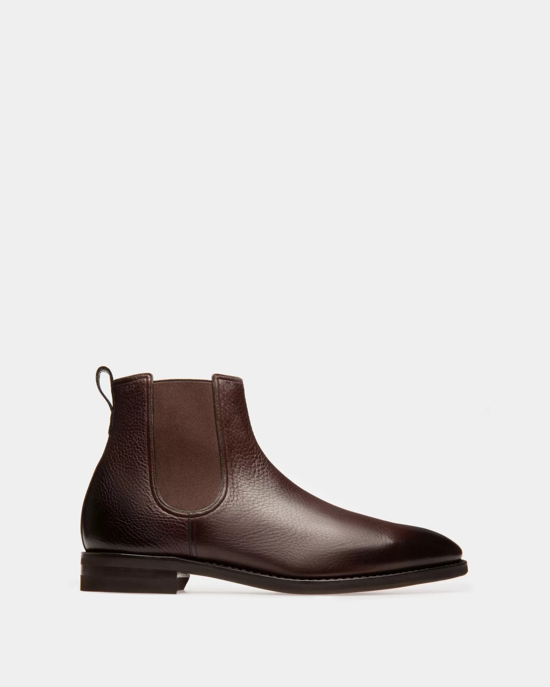 Boots & Ankle Boots<Bally Scribe Novo Booties In Coffee Leather Brown