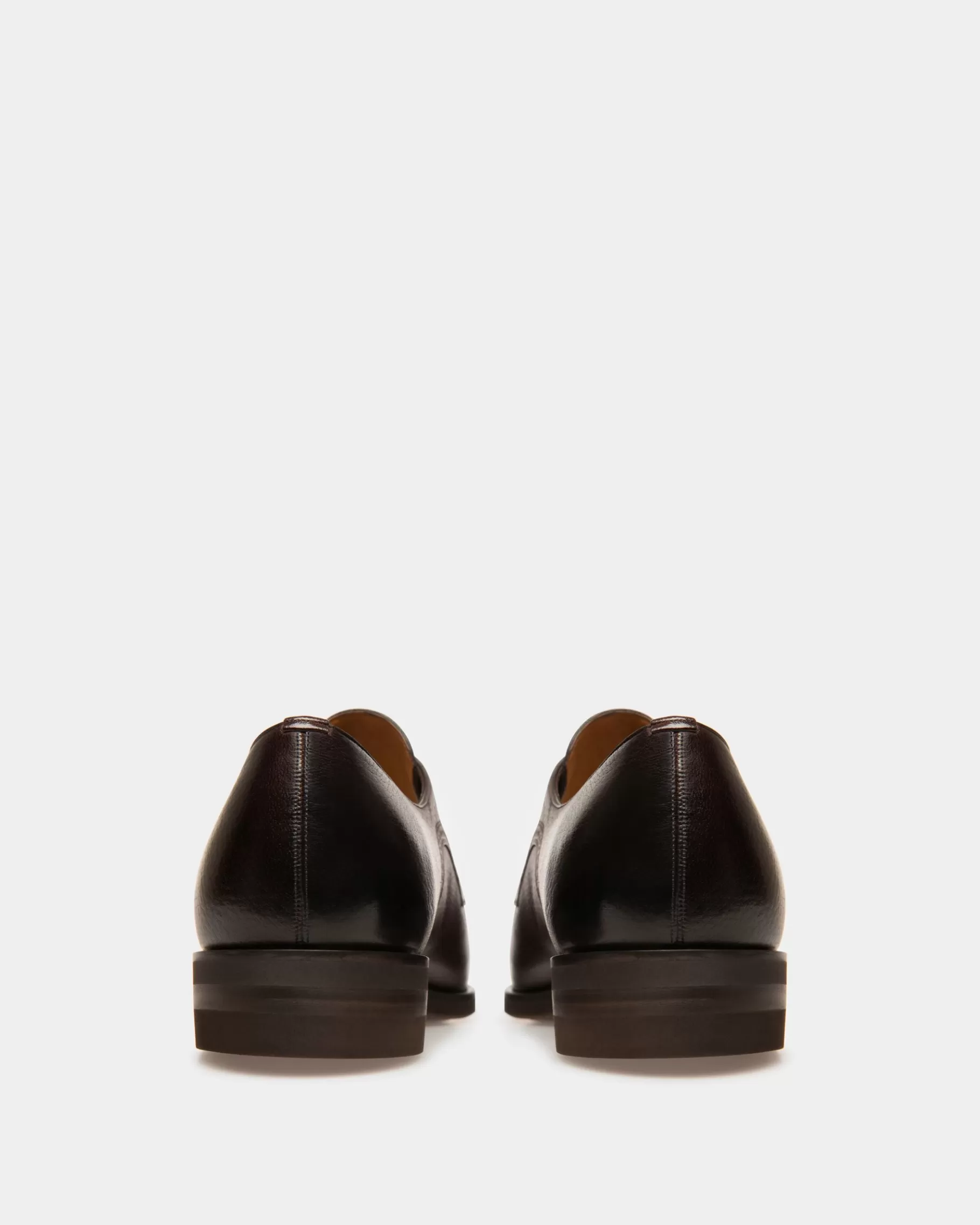 Lace Ups & Monks<Bally Scribe Novo Derby Shoes In Coffee Leather Brown