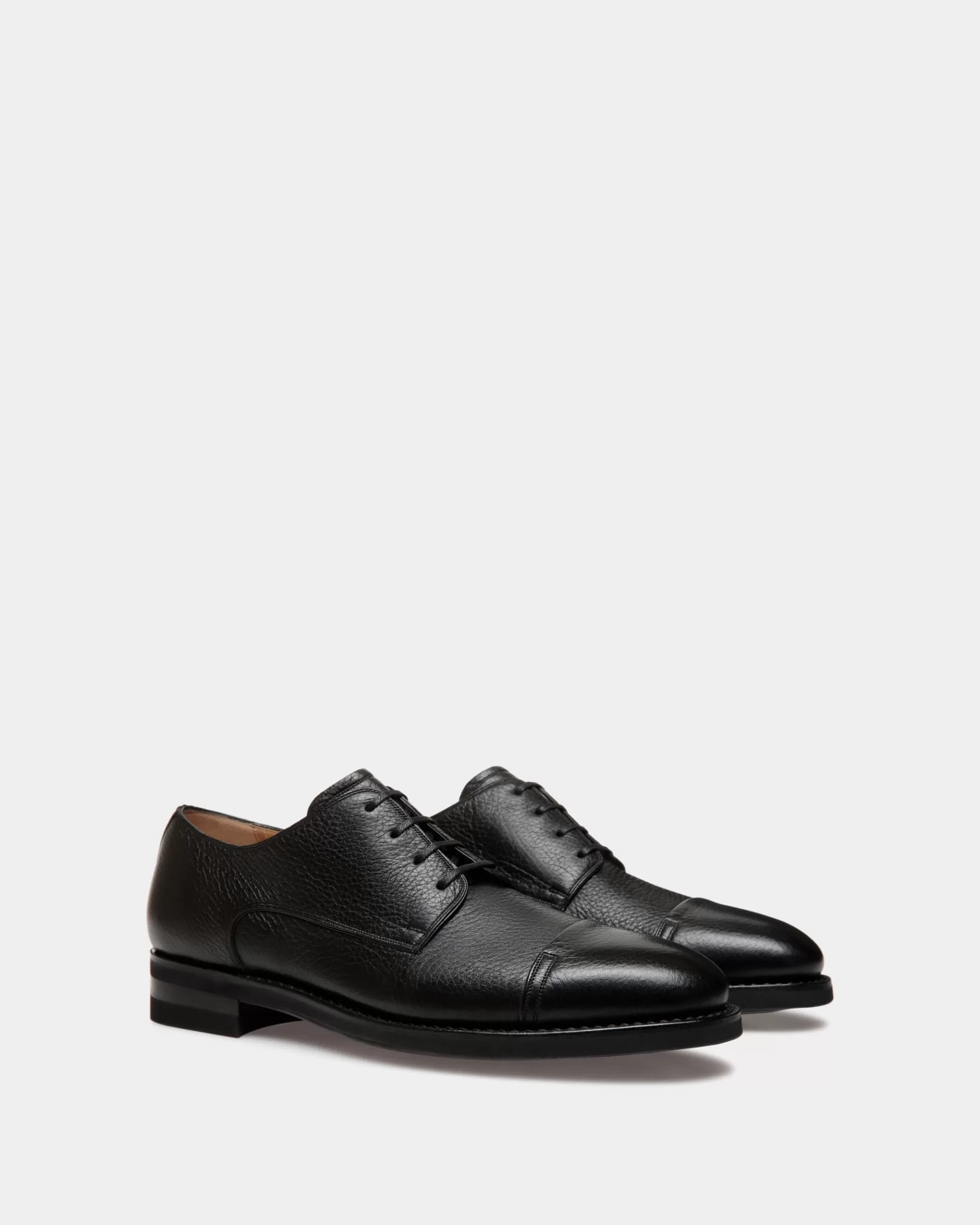 Lace Ups & Monks<Bally Scribe Un Derby in Deer Leather Black