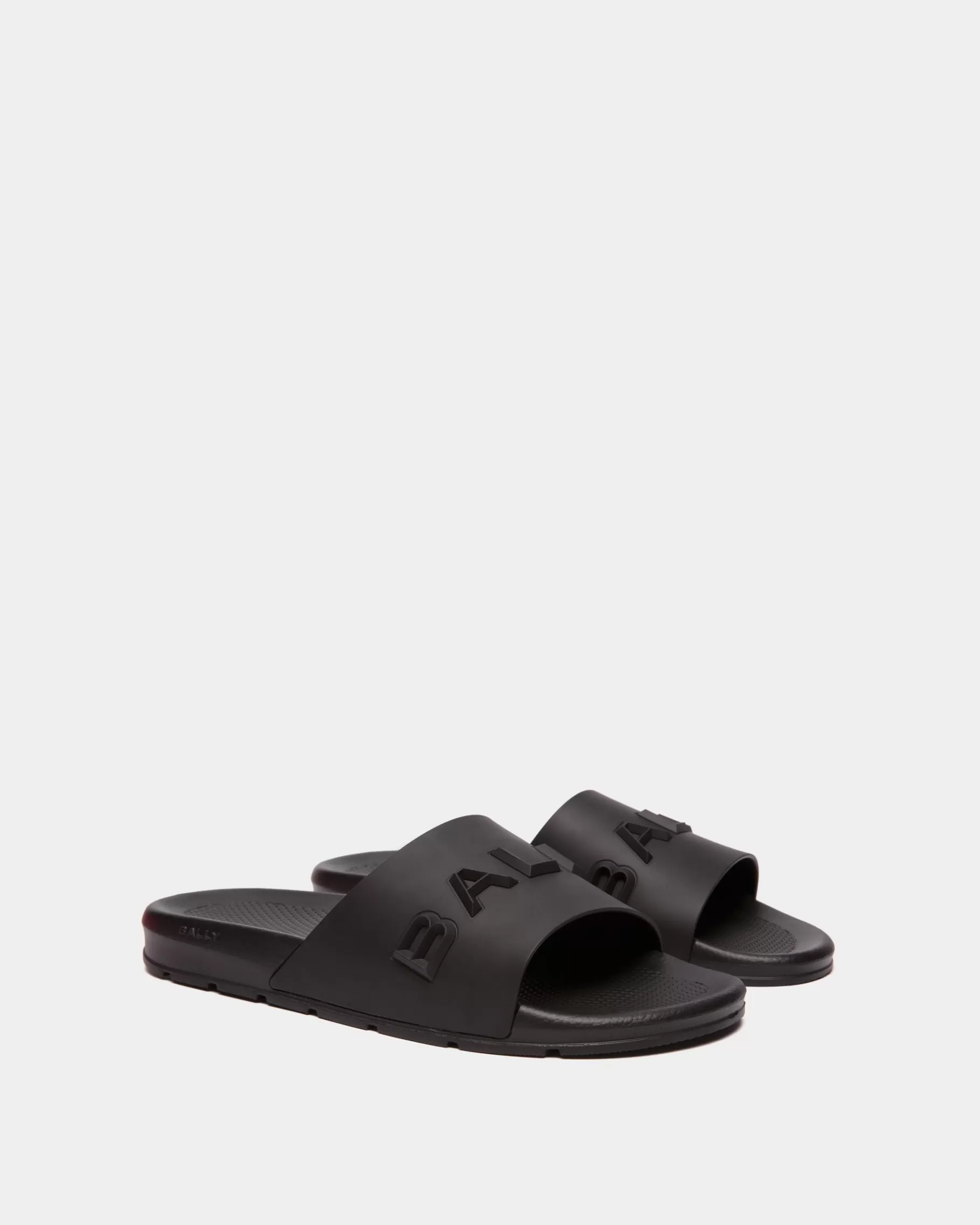 Sandals & Slides<Bally Seaside Sandal in Rubber Black