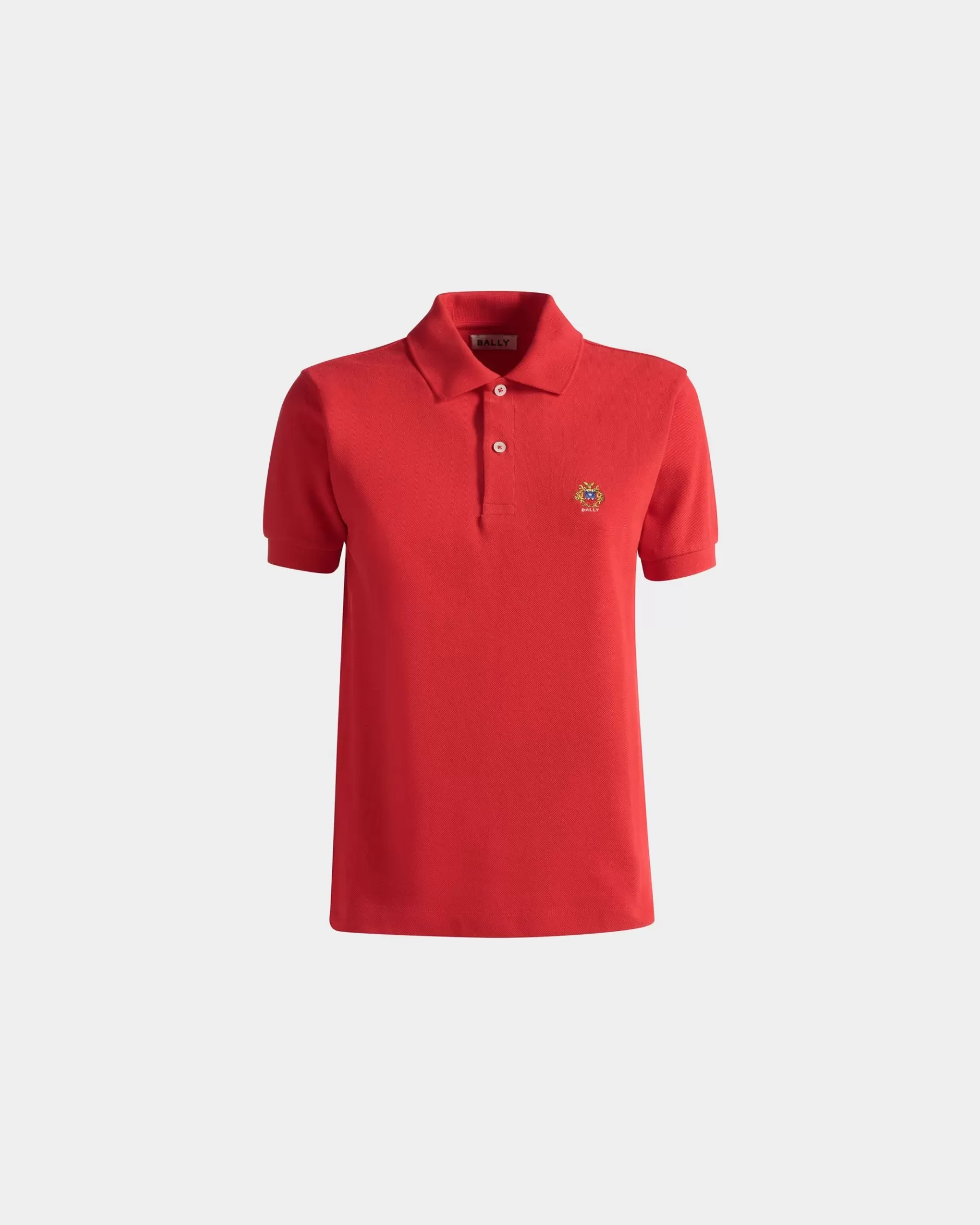 Shirts & T-shirts<Bally Short Sleeve Polo in Cotton Red