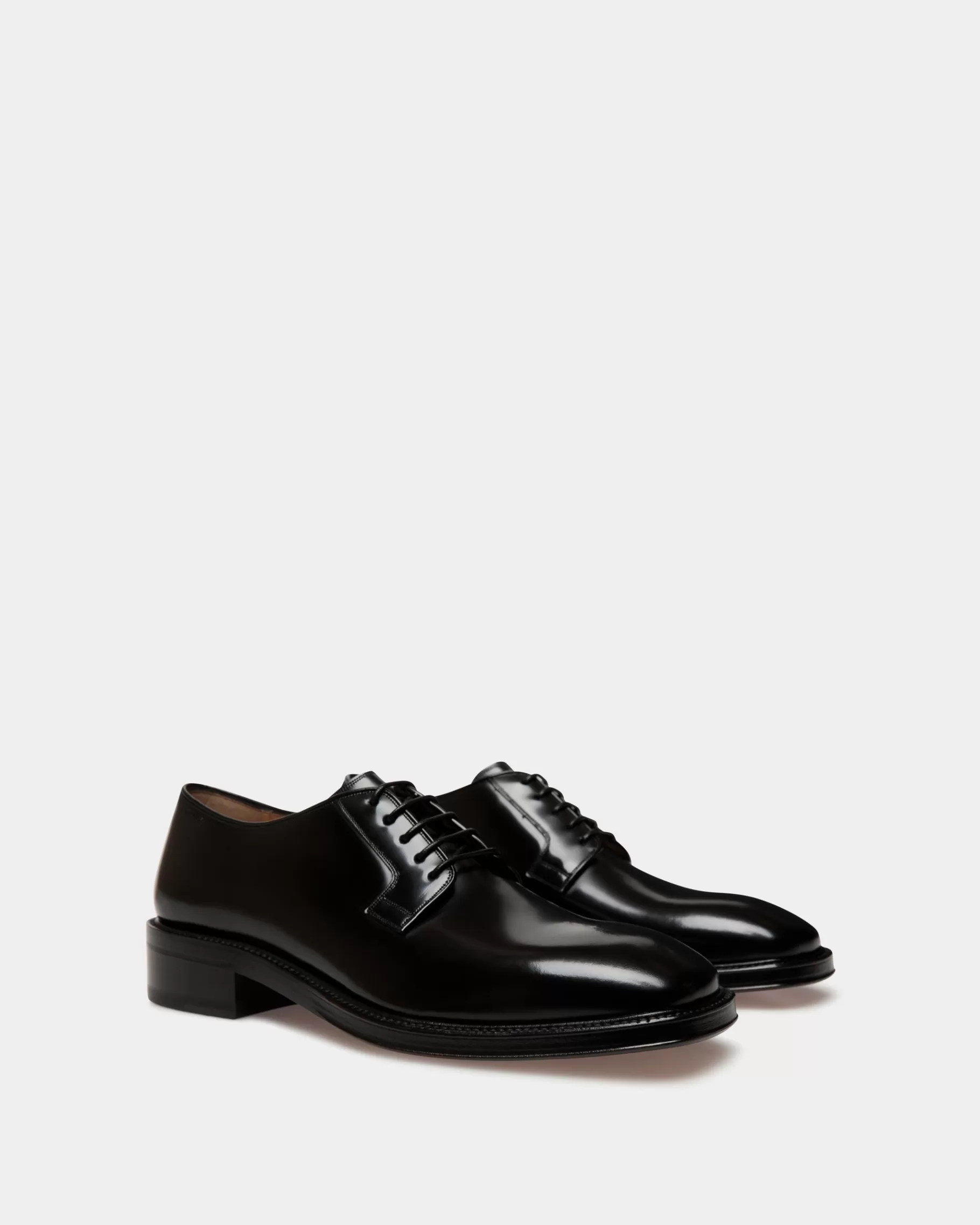 Lace Ups & Monks<Bally Sockel Derby In Leather Black