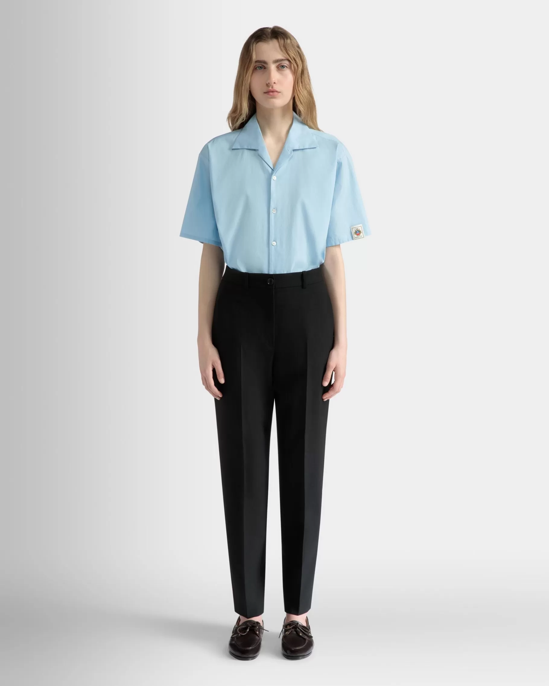 Pants<Bally Straight Fit Pants in Wool Black