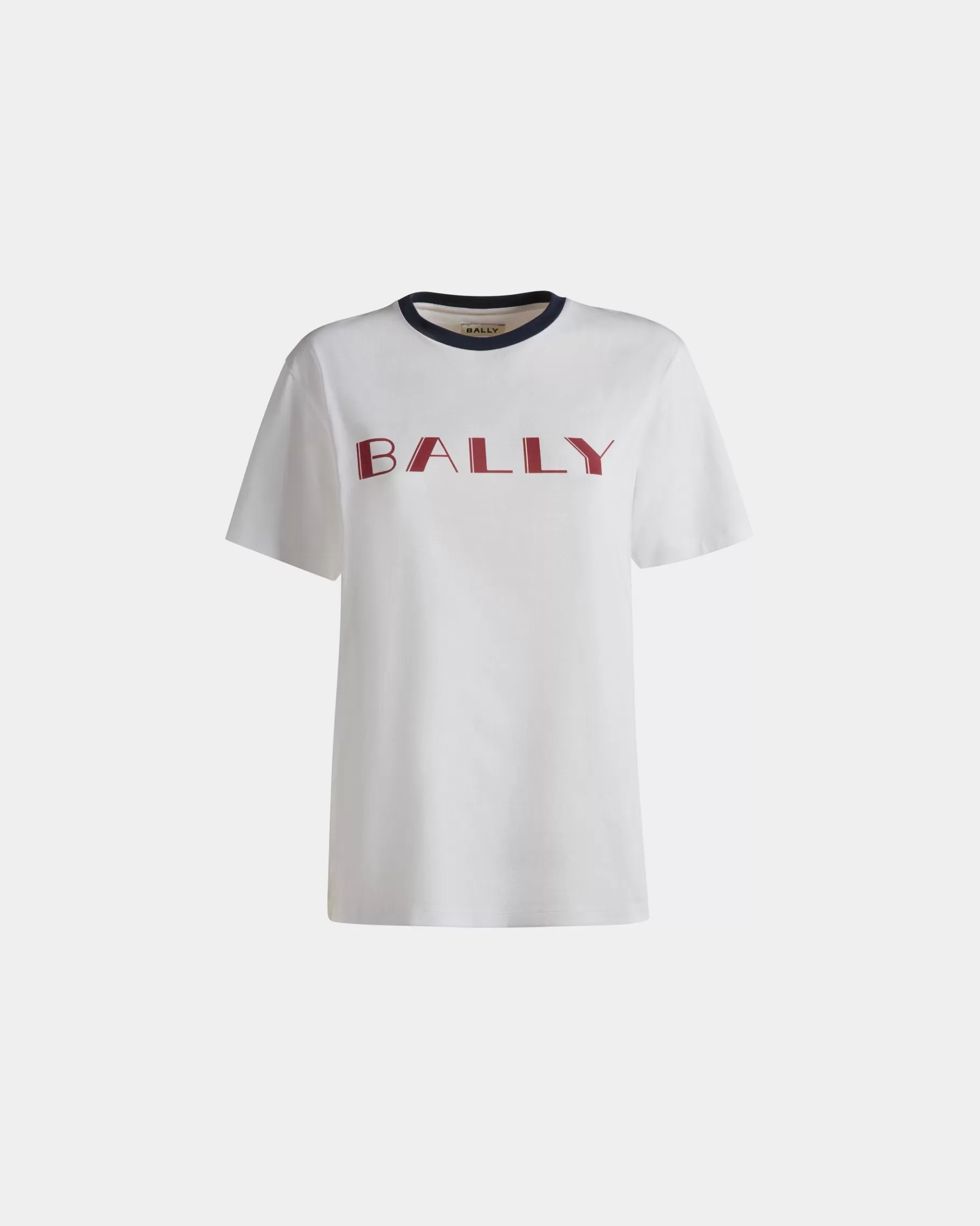 Shirts & T-shirts<Bally Summer Capsule T-Shirt In Cotton White
