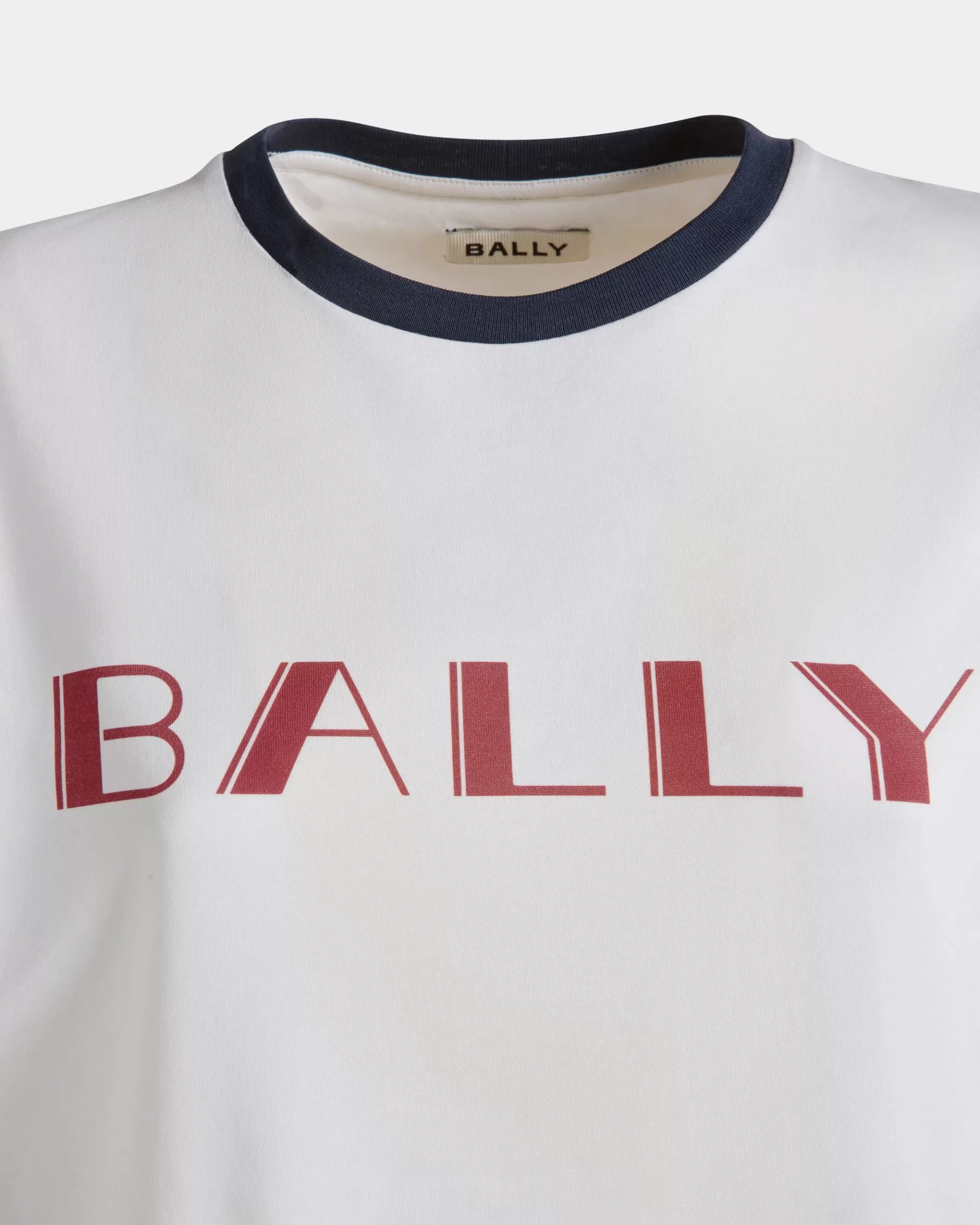 Shirts & T-shirts<Bally Summer Capsule T-Shirt In Cotton White