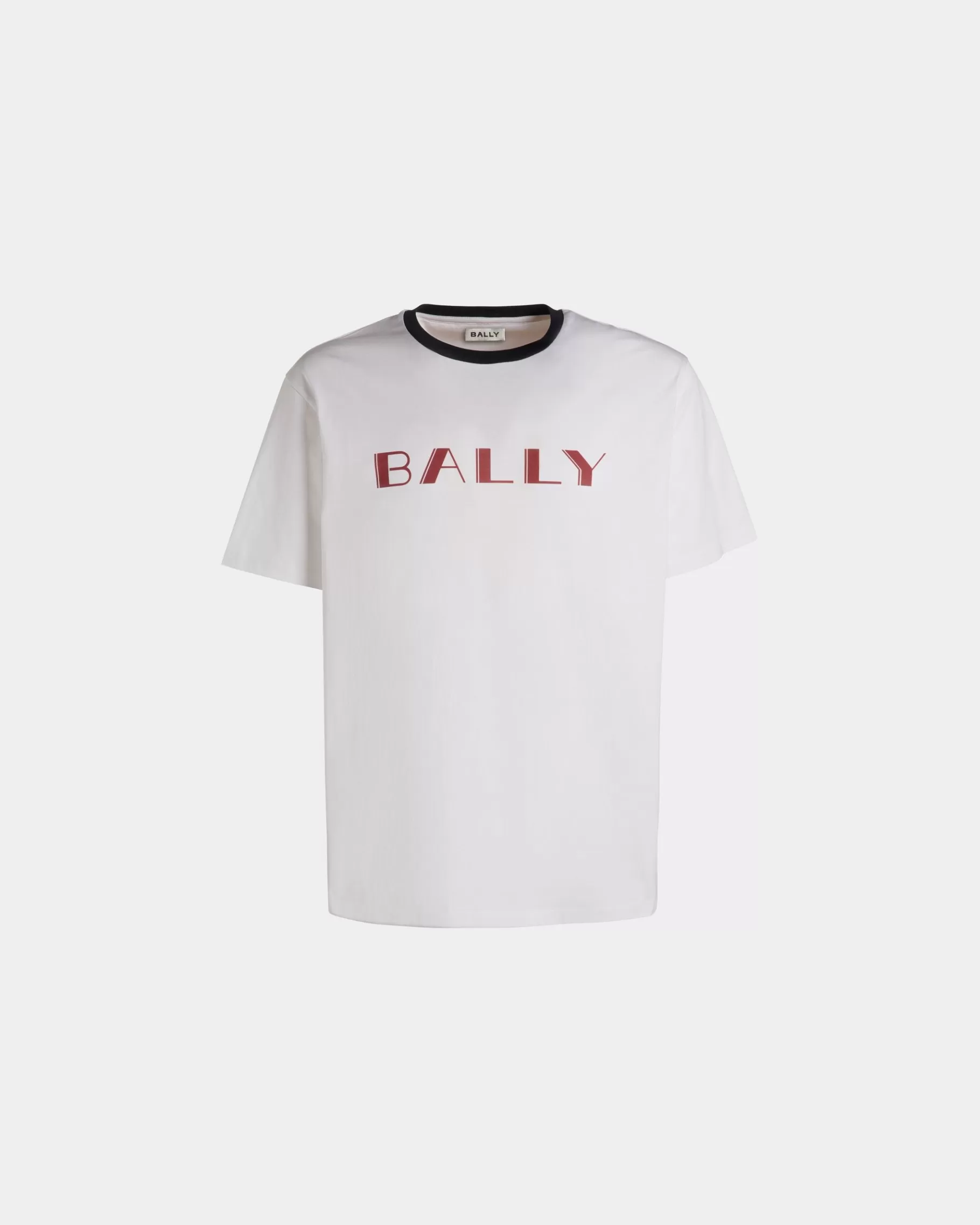 Shirts & T-shirts<Bally Summer Capsule T-Shirt In Cotton White