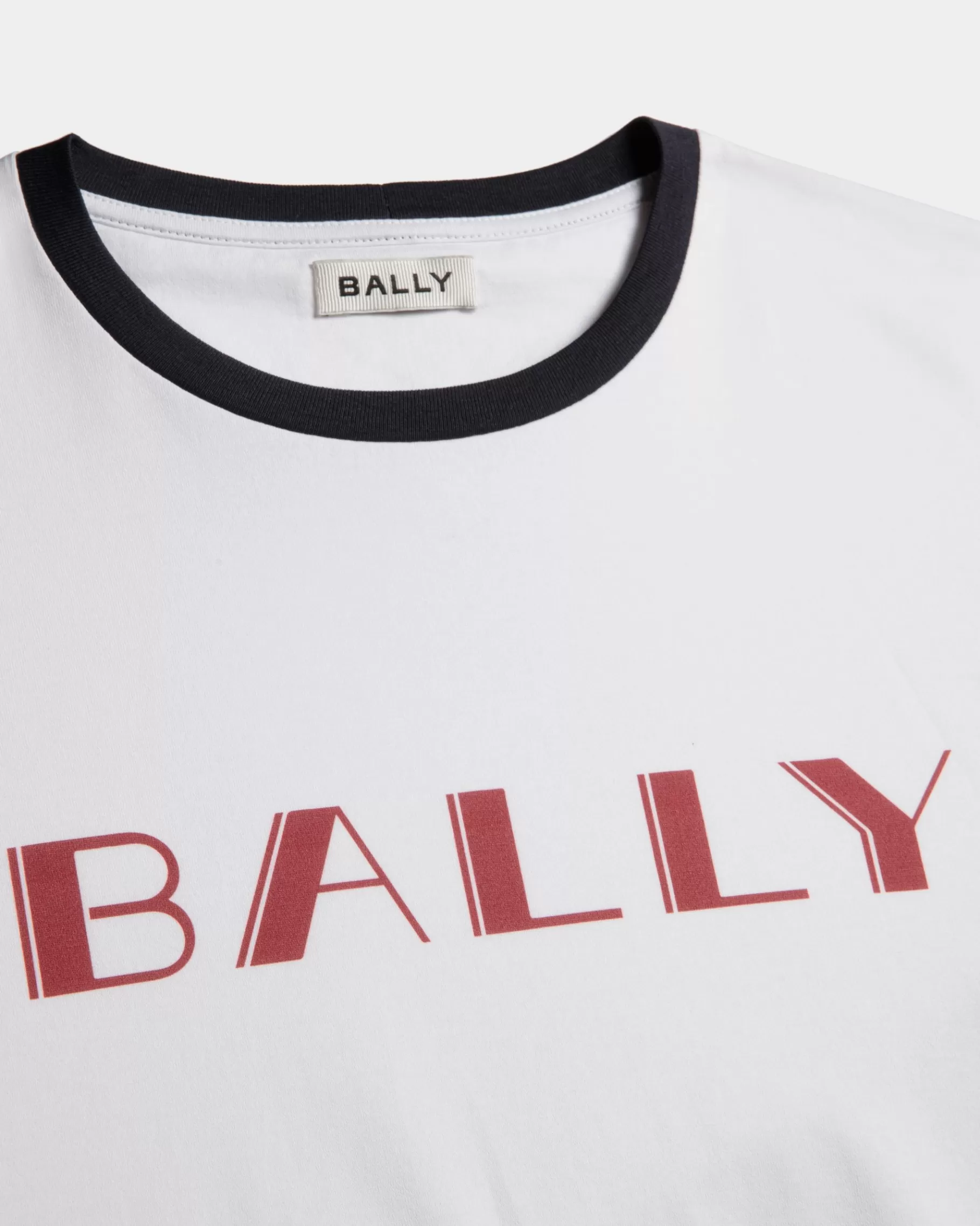 Shirts & T-shirts<Bally Summer Capsule T-Shirt In Cotton White