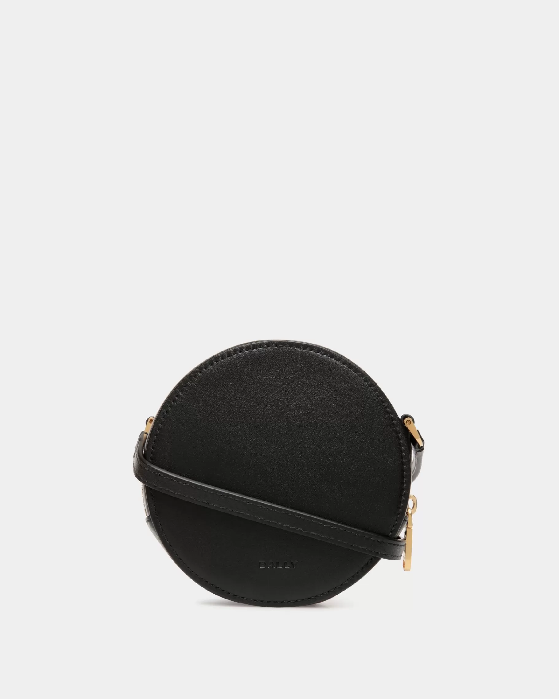 Small Accessories | Mini & Belt Bags<Bally Swissness Round Minibag With Studs In Leather Black
