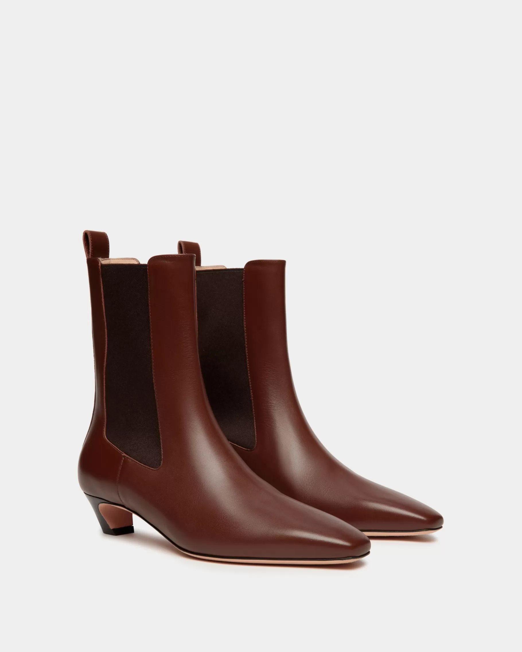 Boots & Ankle Boots<Bally Sylt Bootie In Leather Brown