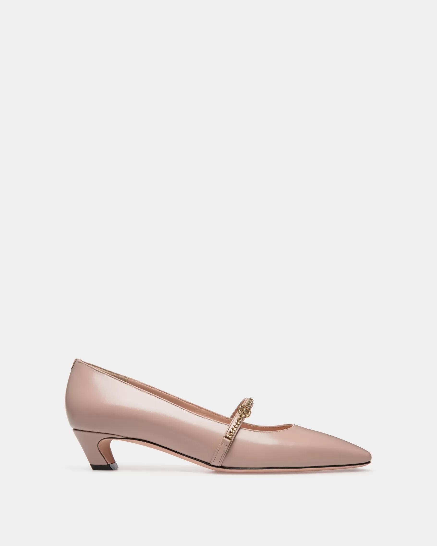 Pumps<Bally Sylt Mary-Jane Pump In Light Brushed Leather Beige