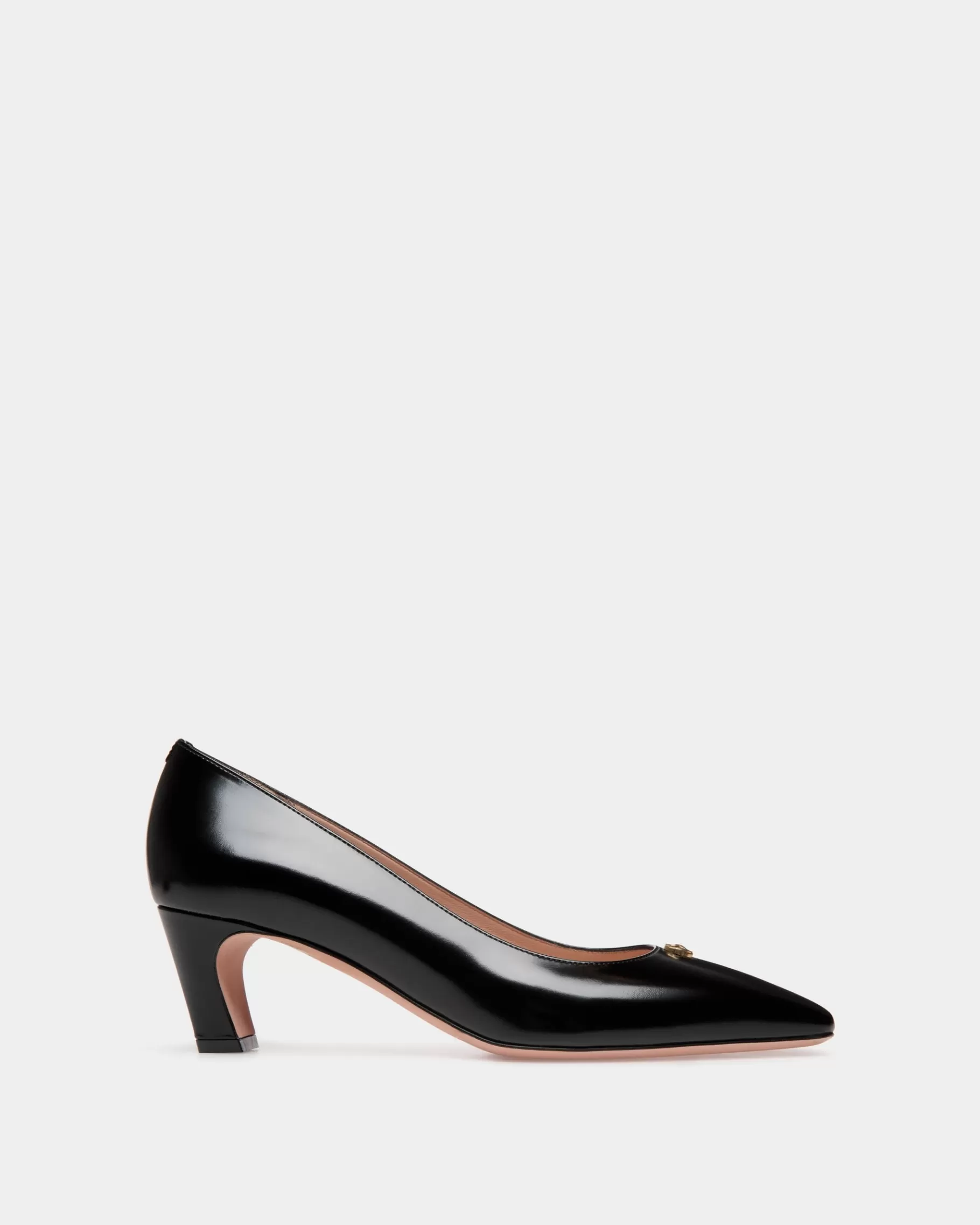 Pumps<Bally Sylt Pump In Brushed Leather Black