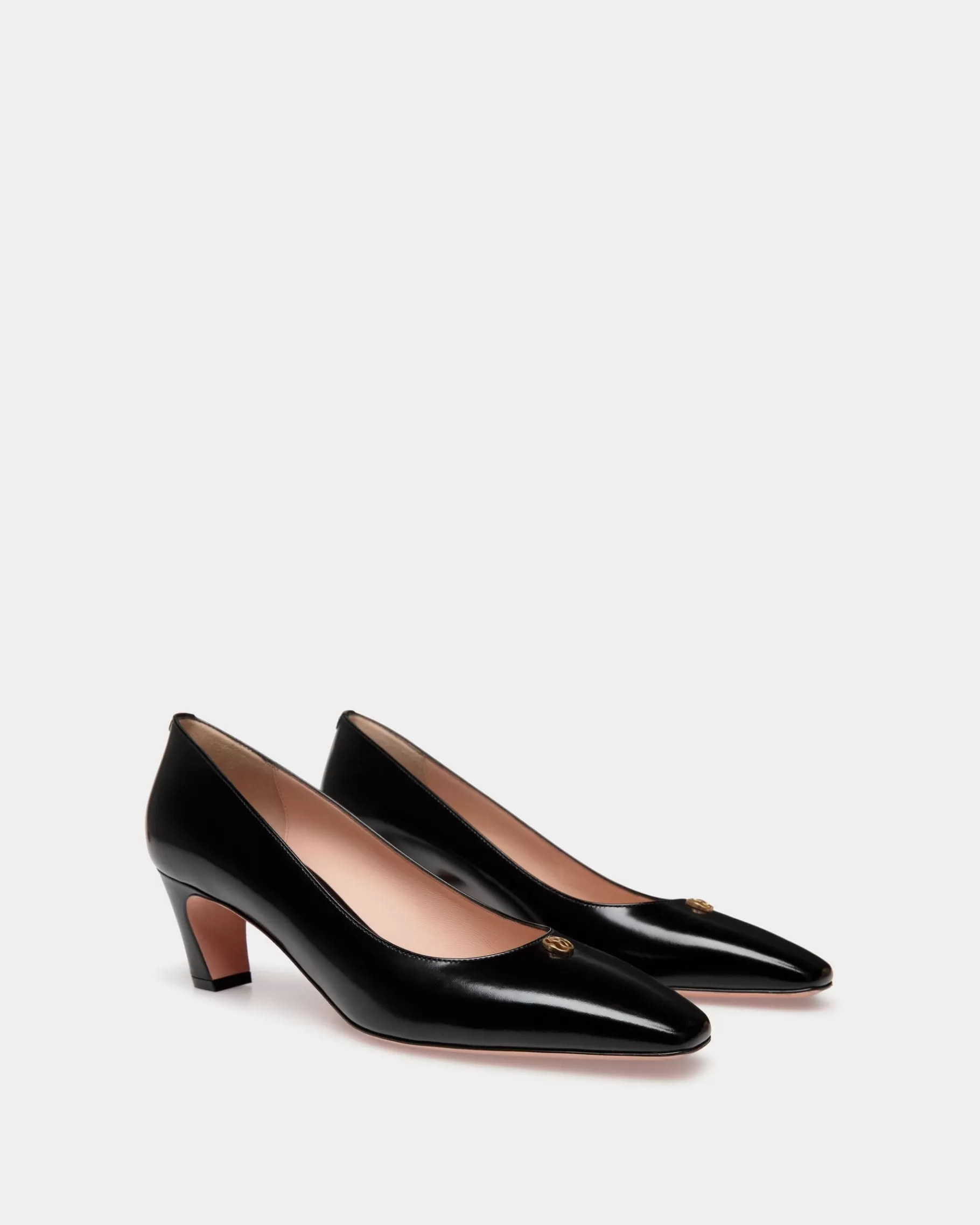 Pumps<Bally Sylt Pump In Brushed Leather Black