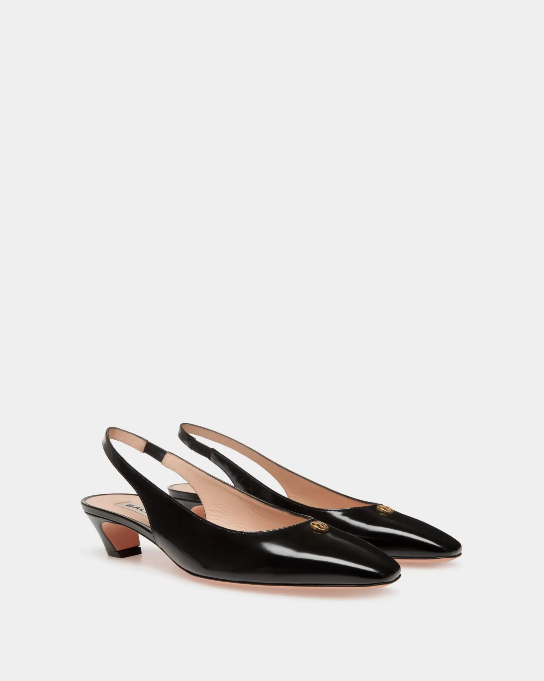 Pumps<Bally Sylt Slingback Pump in Leather Black