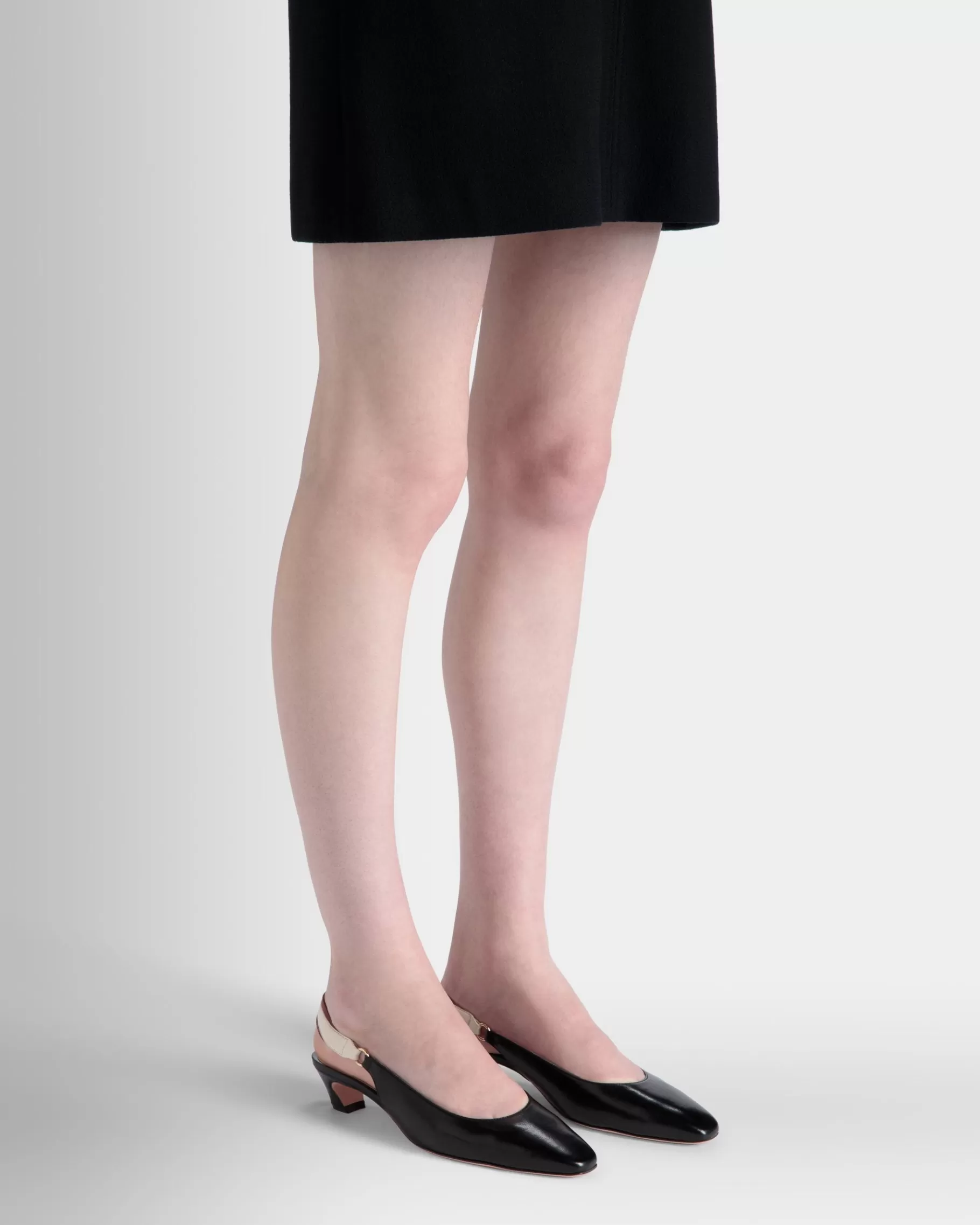 Pumps<Bally Sylt Slingback Pump In Nappa Leather Black