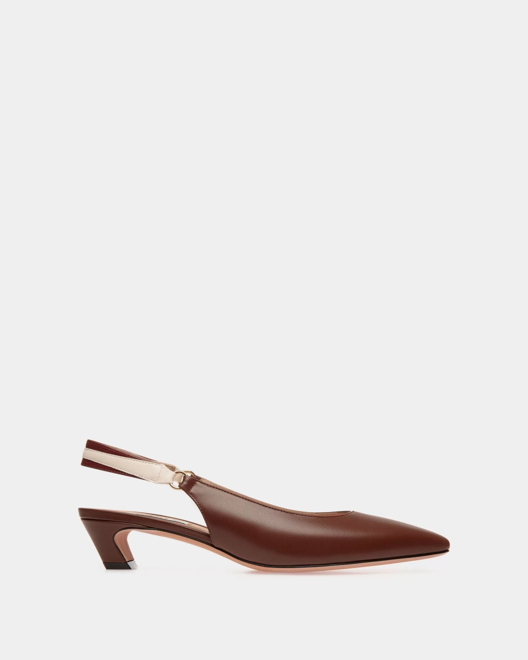 Pumps<Bally Sylt Slingback Pump In Nappa Leather Brown