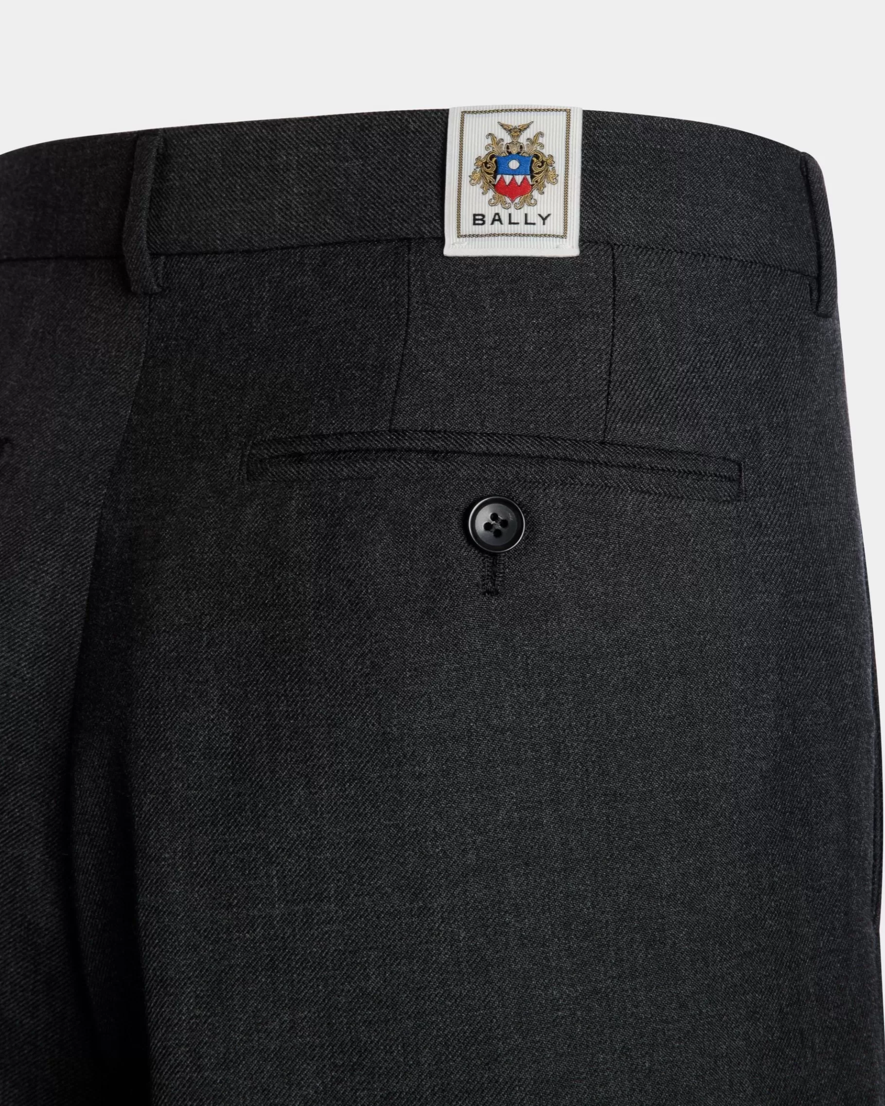 Pants<Bally Tailored Pants In Dark Wool Blend Grey