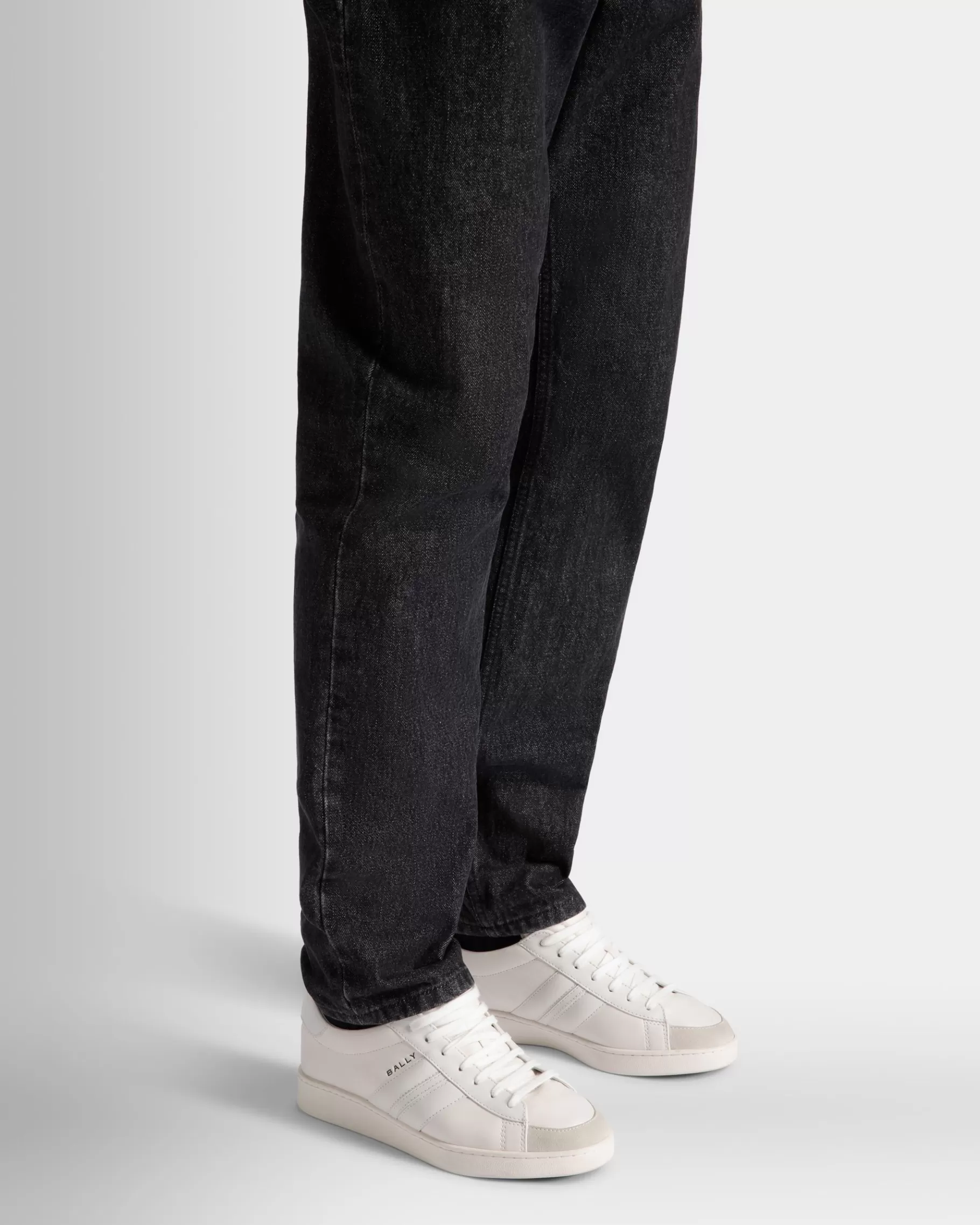 Sneakers<Bally Tennis Sneaker In Leather White