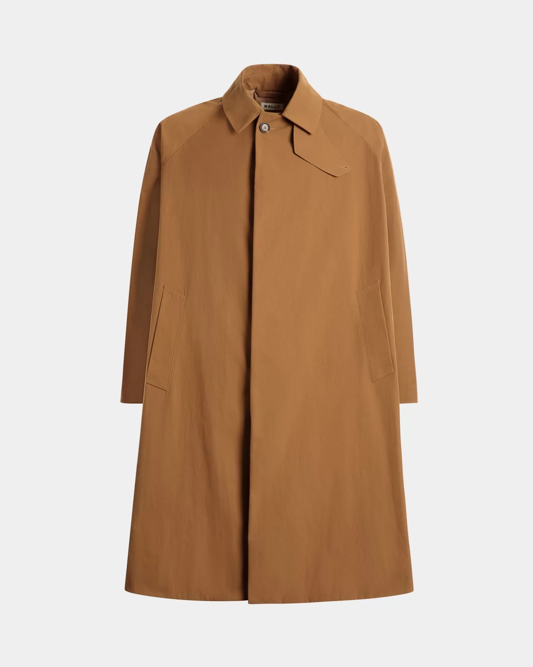 Coats & Jackets<Bally Trench Coat In Nylon Brown
