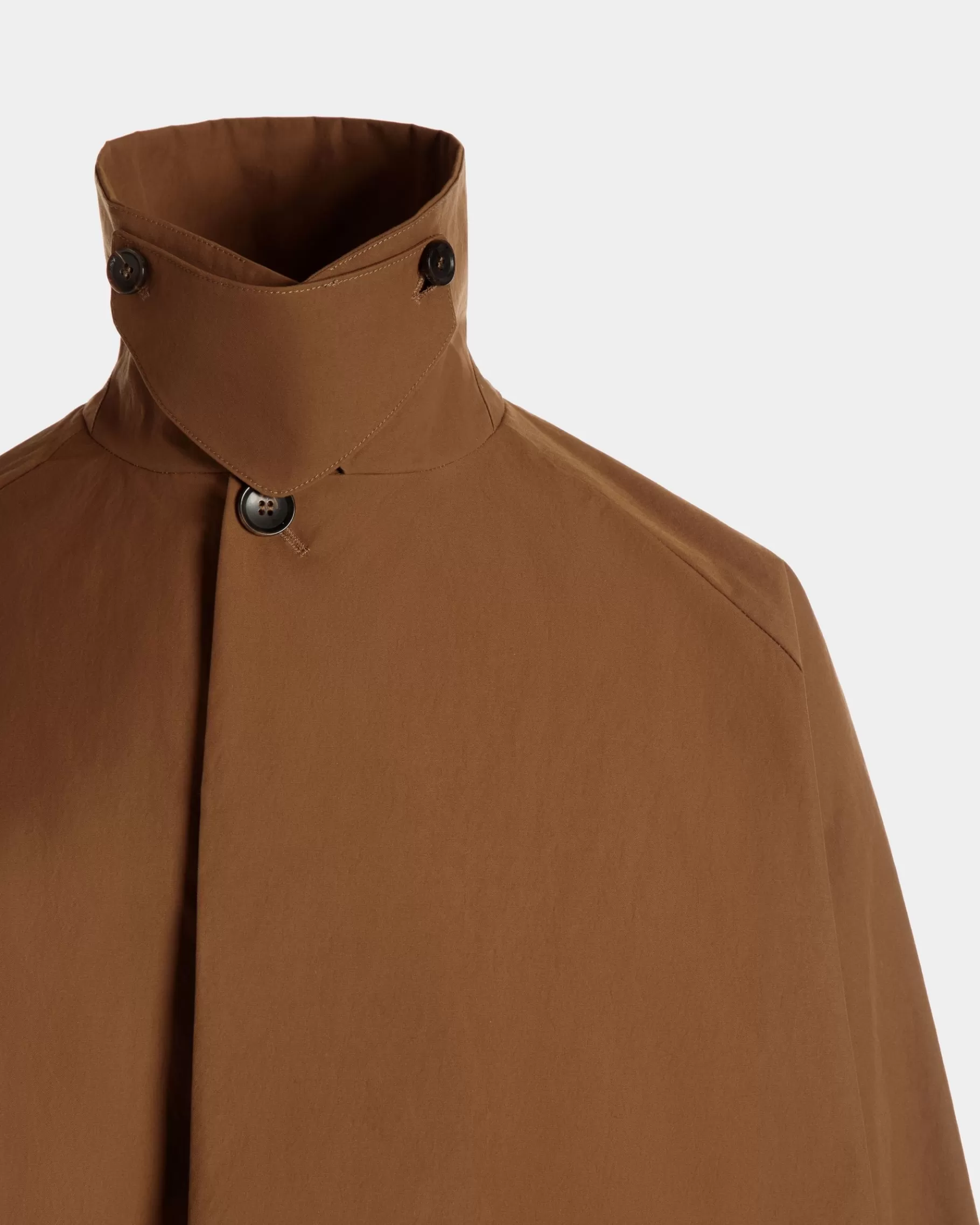 Coats & Jackets<Bally Trench Coat In Nylon Brown