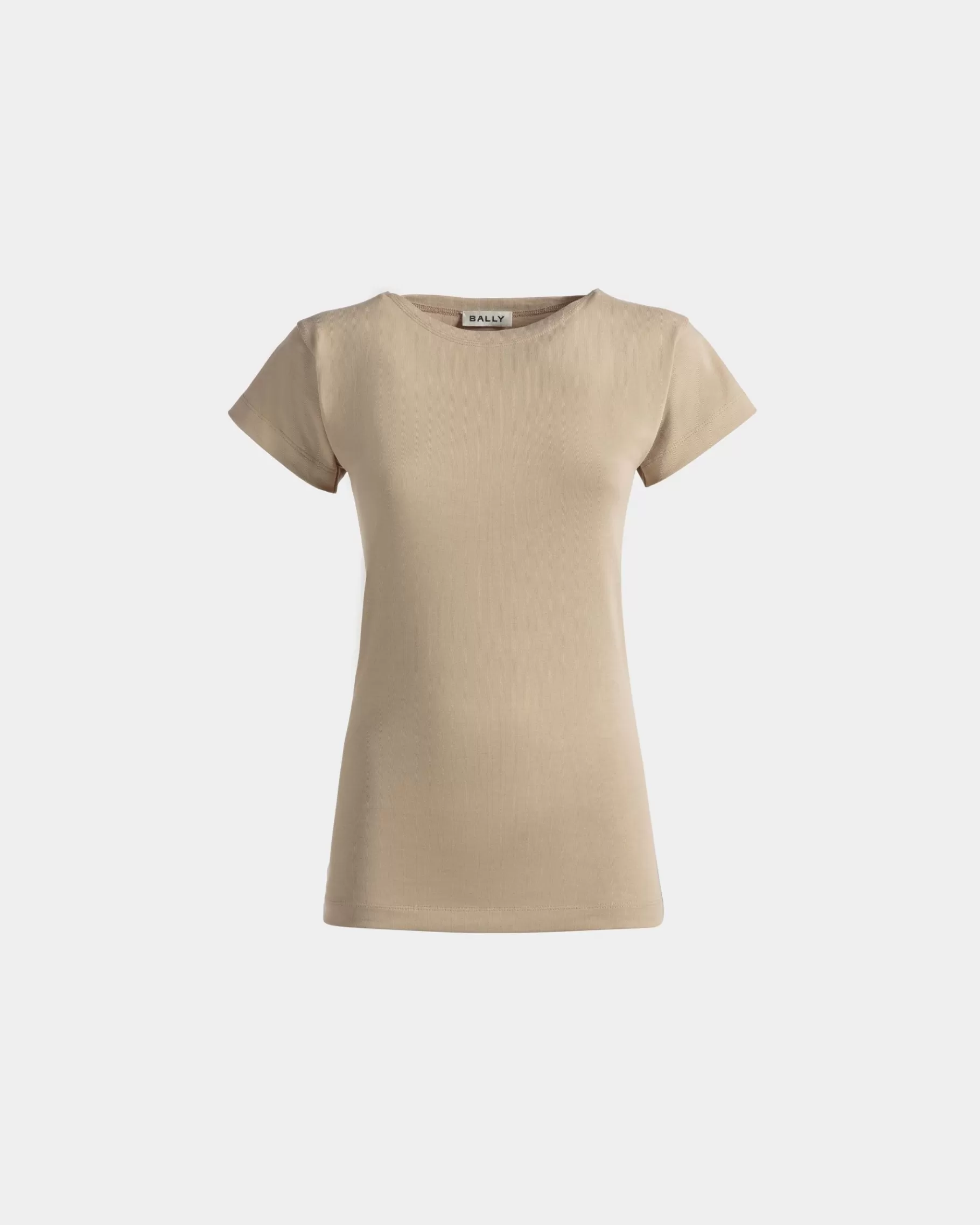 Shirts & T-shirts<Bally T-Shirt in Cotton Beige