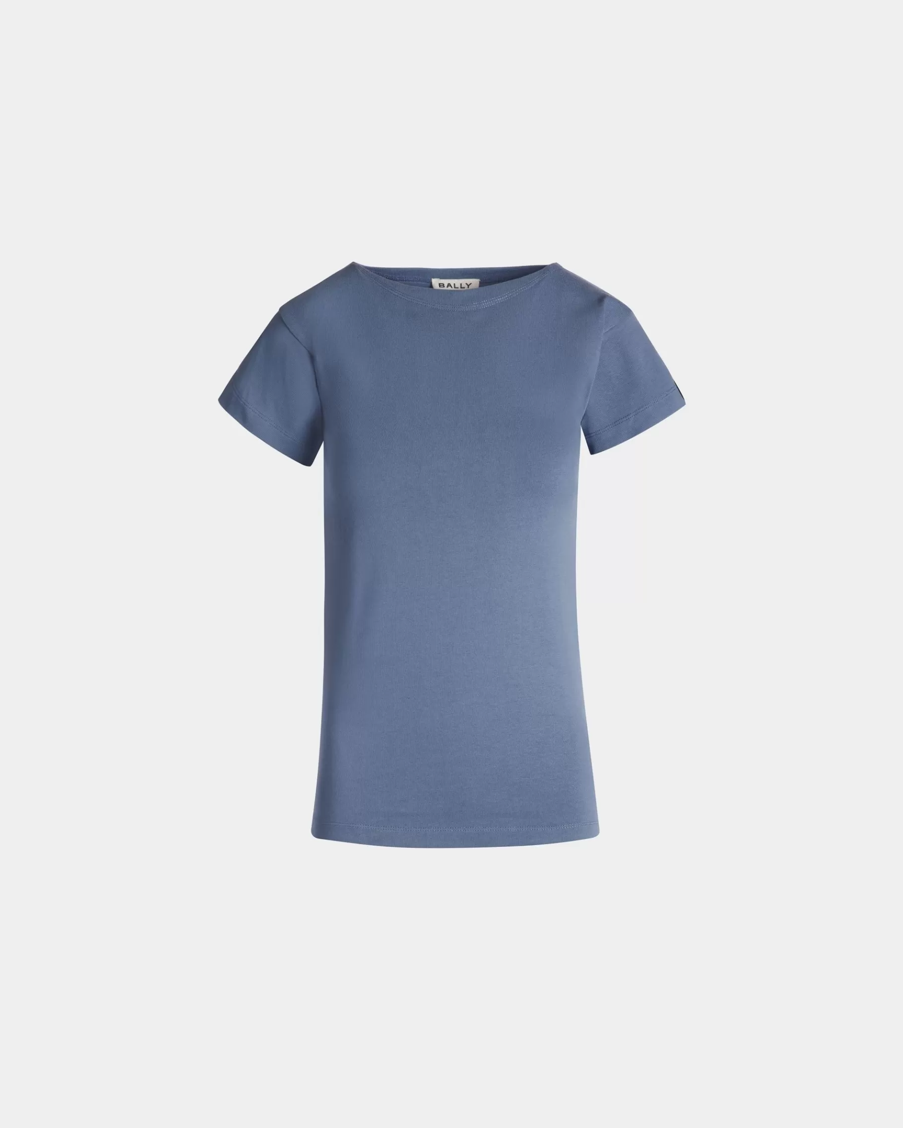 Shirts & T-shirts<Bally T-Shirt in Light Cotton Blue