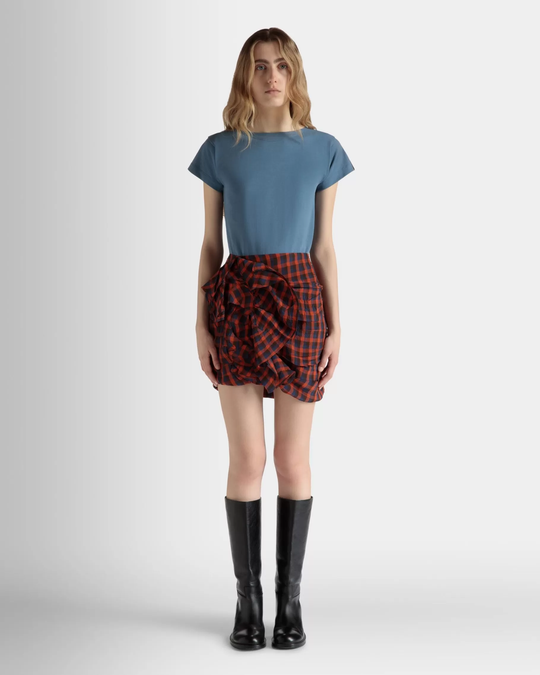 Shirts & T-shirts<Bally T-Shirt in Light Cotton Blue