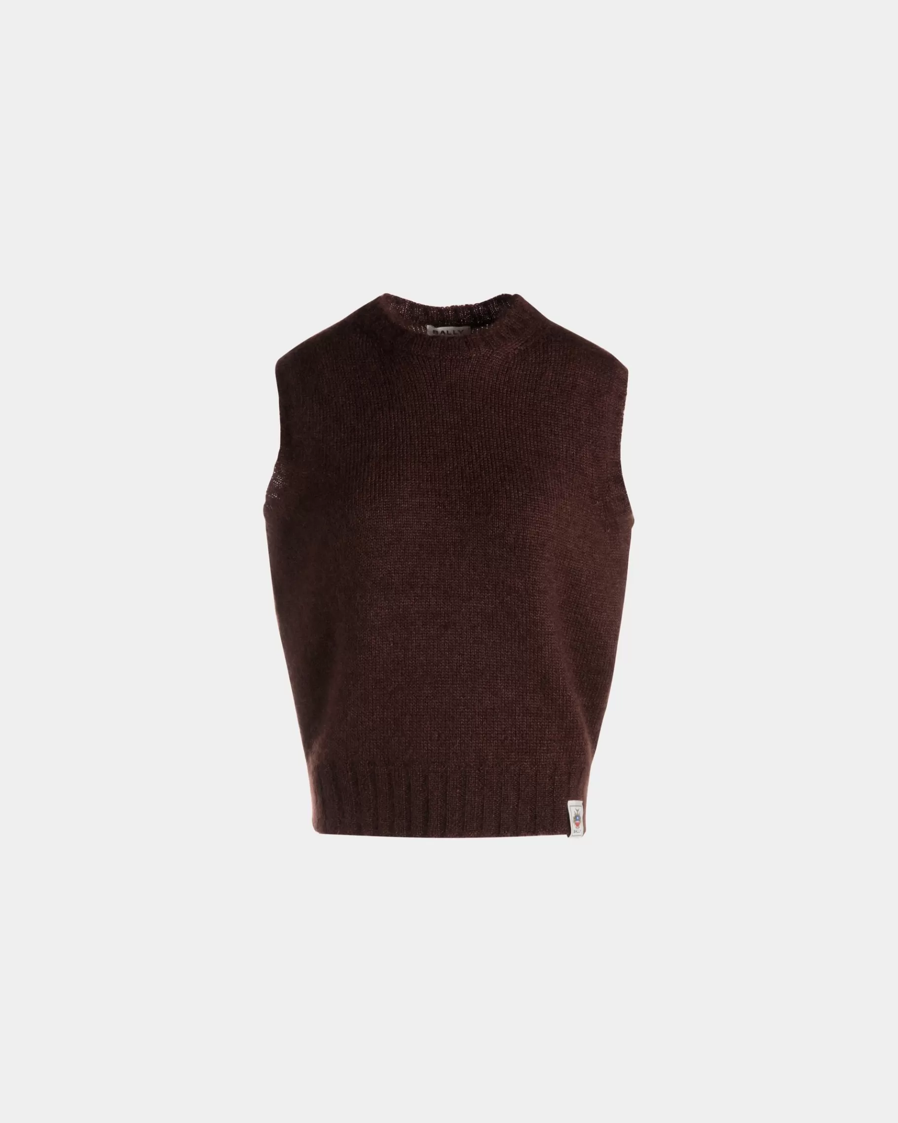 Shirts & T-shirts | Knitwear<Bally Vest In Mohair And Silk Brown