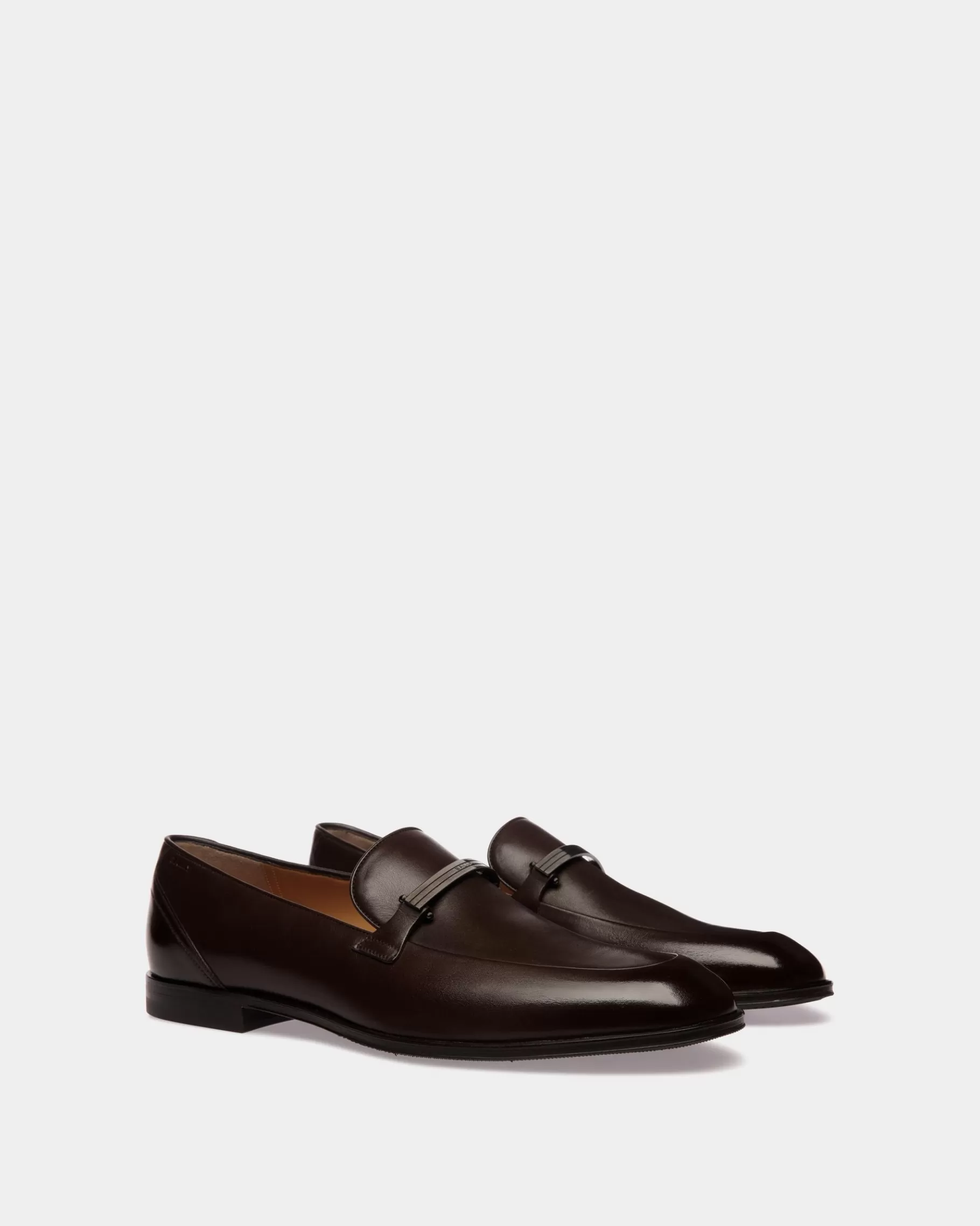 Loafers & Moccasins<Bally Westminster Loafer In Ebano Leather Brown